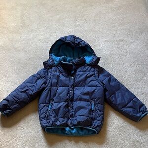 Mini Boden Blue Puffer Jacket